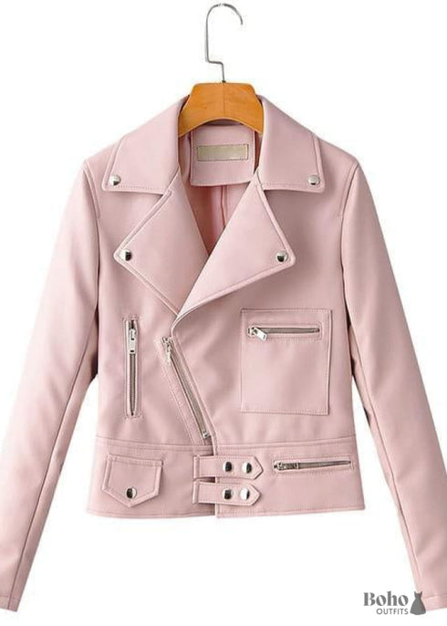 Boho Rock Jacket in Faux Leather